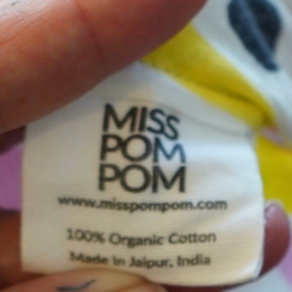 Miss‎ PomPom Straight Leg Sleeveless Sunny Day Jumpsuit Multi Womens Size Medium - Picture 7 of 9